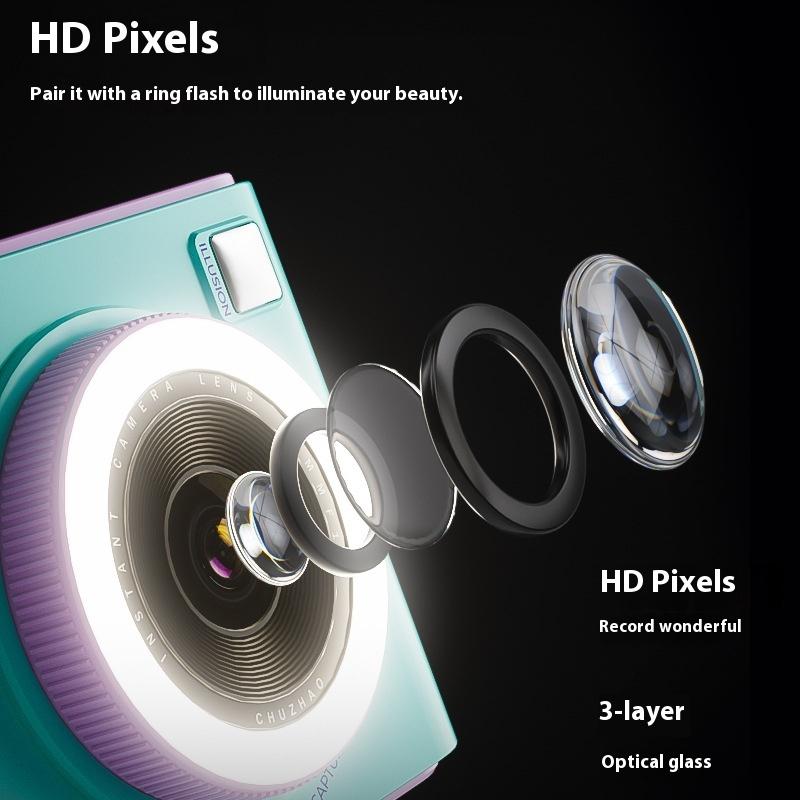 New Polaroid Camera Mini Film Camera Print Color Photos Instant Print Digital Camera For Chu zhao