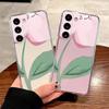 Non-Yellowing Phone Case For Samsung S23 S23 Ultra S24 S22 Plus S20 Plus S10 4G M33 5G A14 Big Flower Shockproof Cover