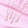 4 Piece Four Leaf Clover Stitching Necklace Magnet Stone BFF Friendship Heart Pendant Chain Choker Necklace Jewelry