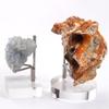 Acrylic Easel Stand with Adjustable Metal Arms Display Rack for Displaying Crystal Mineral Agate Gemstones Collectibles