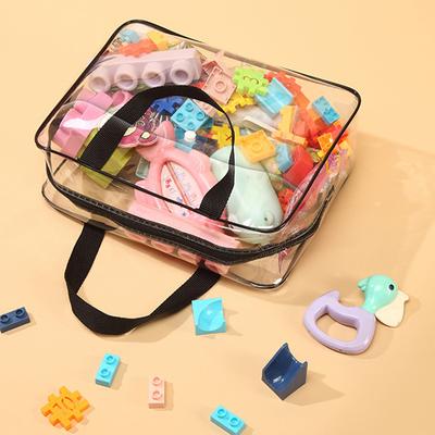 Waterdichte Opbergtas Transparante PVC Tote Pouch voor Bouwstenen Strand Speelgoed Toiletartikelen