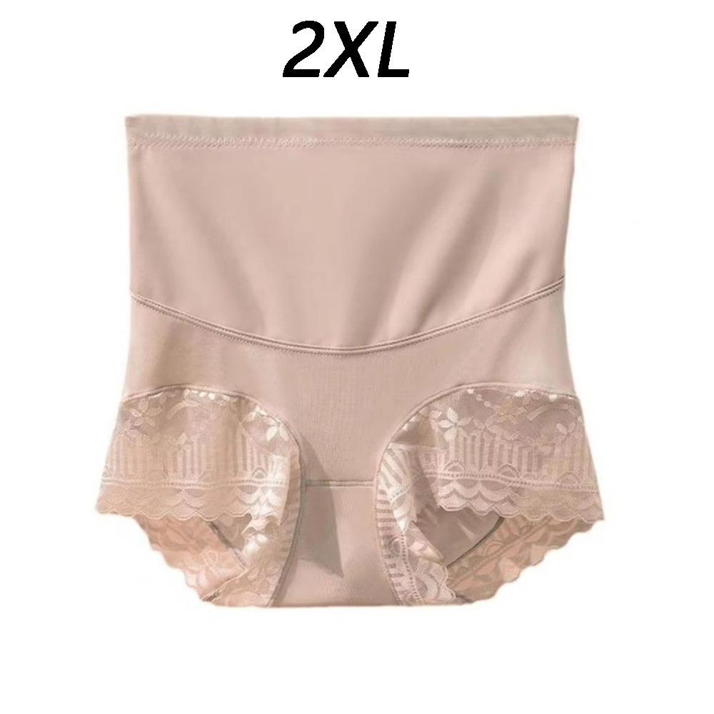 Lace Trim Slimming Underwear High Waist Shapewear Comfortable Tummy Control Panties  Women Wear