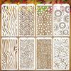 Artistic Reusable Stencil Template Design Tool With Friendly PET Materials For Multiple Medium Painting Applications