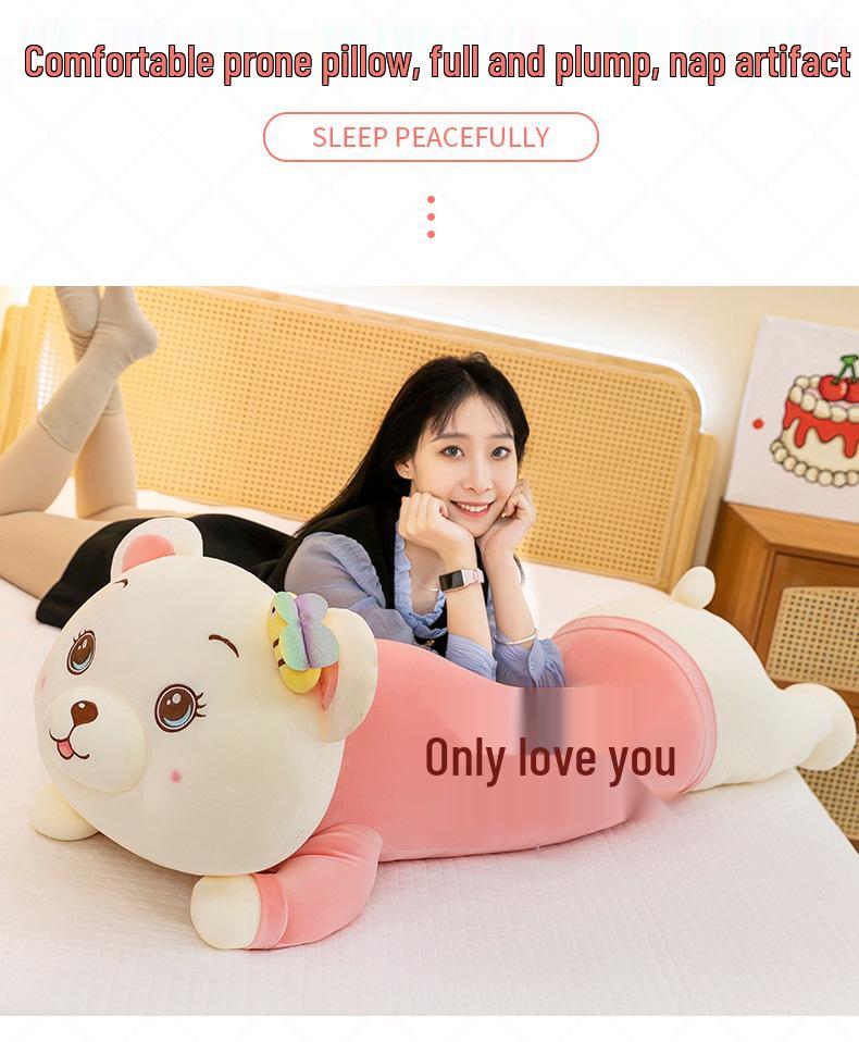 Adorable Soft Bee Bear Hugging Pillow Plush Toy, Great Gift for Girlfriend's Birthday