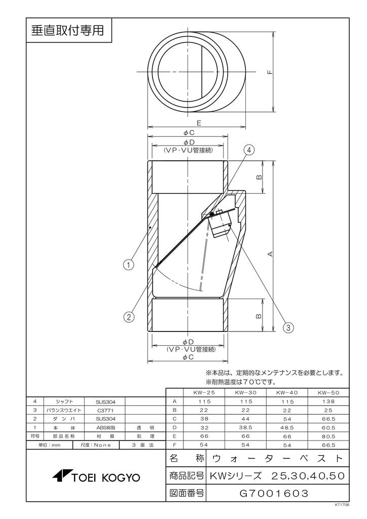 Toei Kogyo Water Vest (1 piece) KW-50