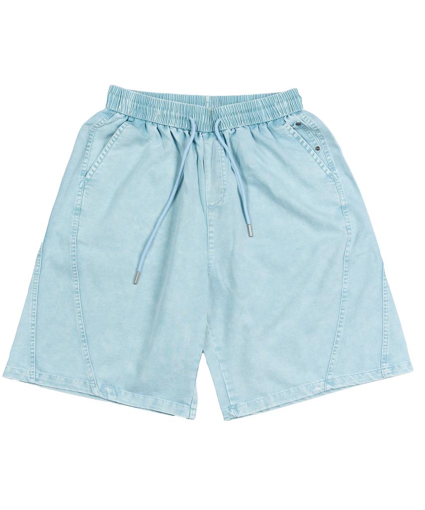 DOUBLE JD Pig Wash Curve Cut Shorts