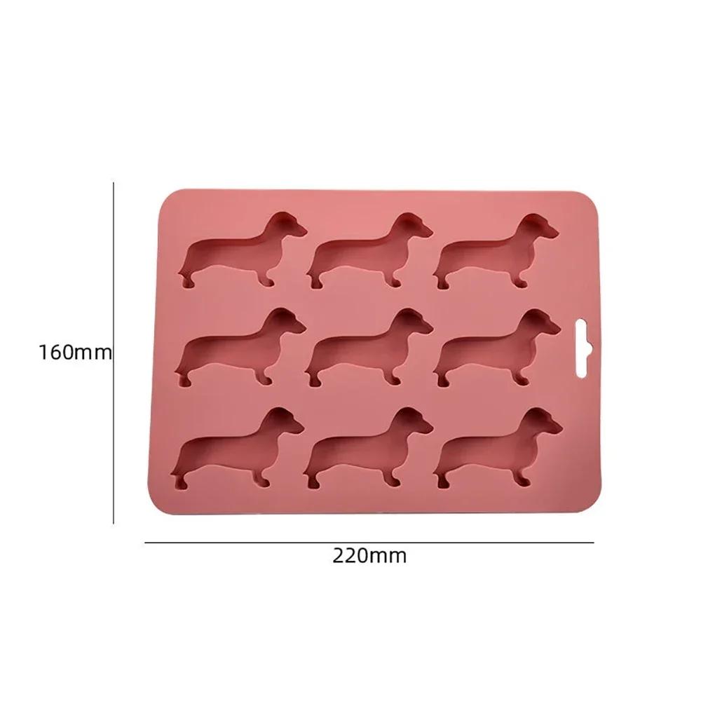 Dachshund Shaped Chocolate Cookie Silicone Mold Ice Cube Mold Creative DIY Home Ice Tray Kitchen Tools Silicone Molud Gadgets