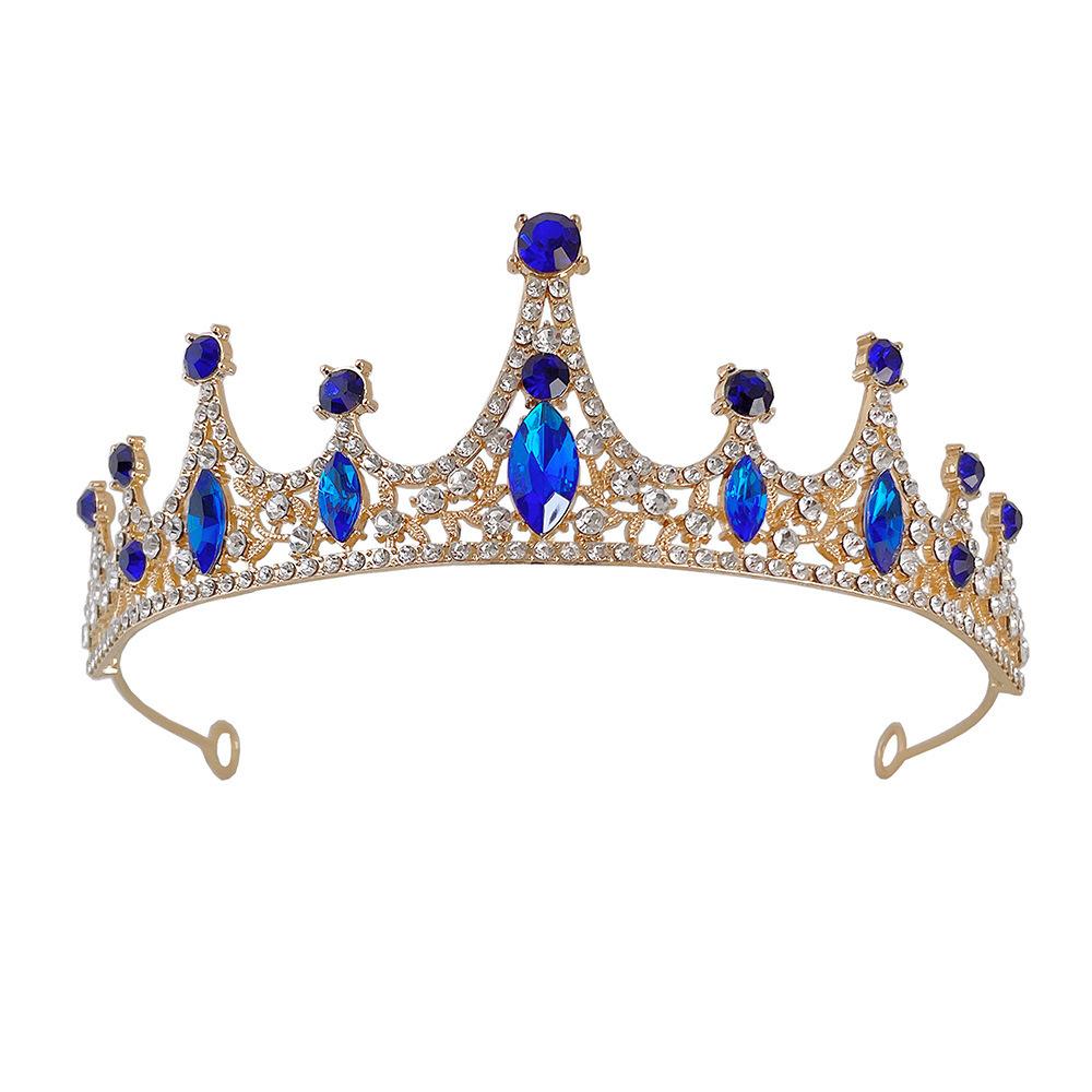 New Rhinestone Crown Bridal Wedding Headdress Lolita Female Princess Birthday Hair Accessories Alloy Full Diamond Crown