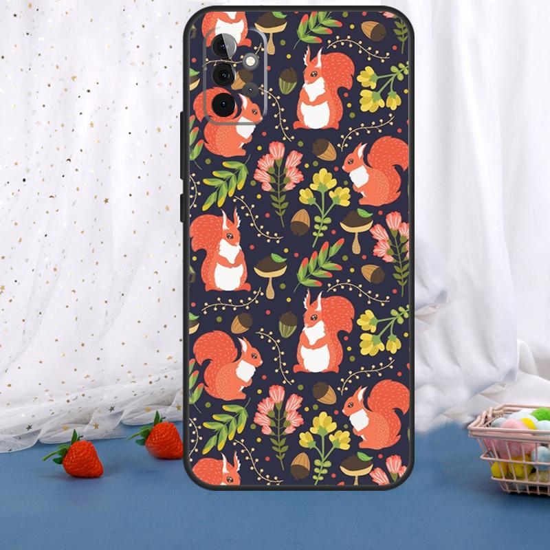 Cartoon Animal Squirrel For Samsung Galaxy A55 A35 A05 A52 A32 A22 A54 A14 A16 A26 A36 A56 A06 A15 A53 A33 A13 Case