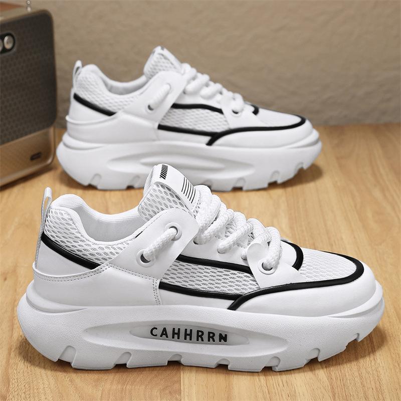 2025 Spring and Summer New Versatile Casual Daily Trend Comfortable Thick-soled Mesh Breathable Men's Sports Shoes