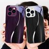 Wood Grain Mesh Black For iPhone 16 E 15 14 13 Plus 12 Mini 11 Pro Max XR Xs X 7 8 P Lus 6 6S 22 16E Tempered Glass Phone Case