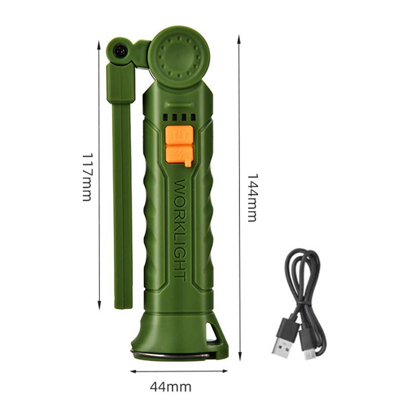 Maintenance Inspection Light 4 Mode Pocket Floodlight 450LM COB LED Work Light Flashlight USB-C 800mA Work Light Magnetic 360° Garage