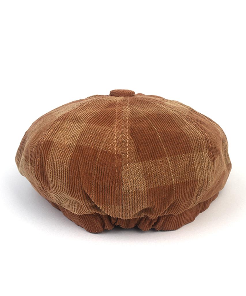 Yunibeosyeolkemiseuteuli Corduroy Tartancheck Beige Banding Huntingcap