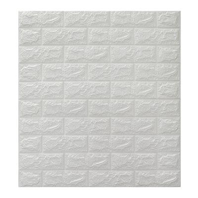 Naklejki na ścianę z cegły 3D Samoprzylepne Wodoodporne Zapobiegające kolizjom DIY Faux Piankowe Panele Ścienne z Cegły