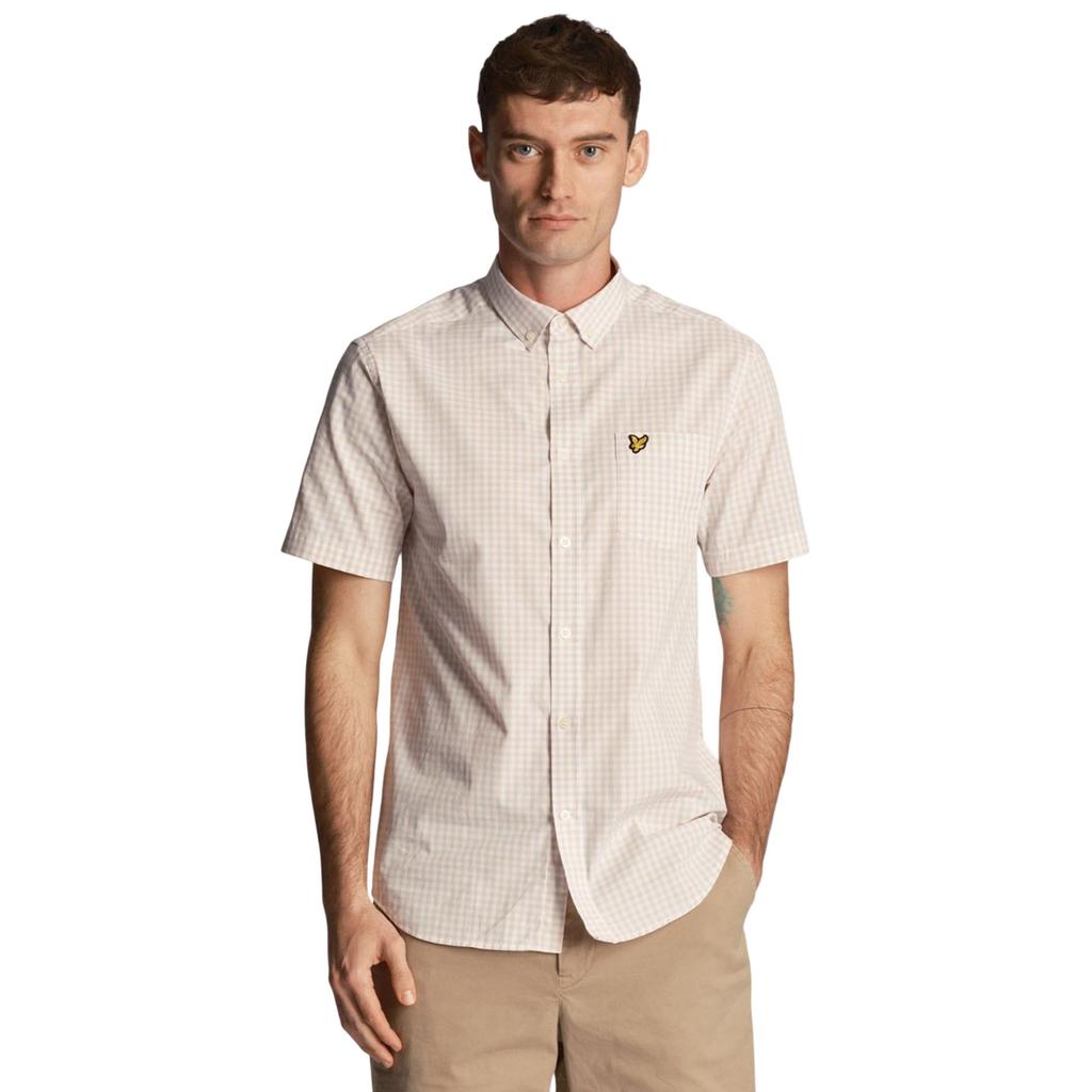 Lyle & Scott Men's Gingham Slim Short-Sleeved Shirt