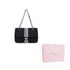 UNITE STAR Nylon Shoulder Bag Women's Black & White/Black & Gray US235233