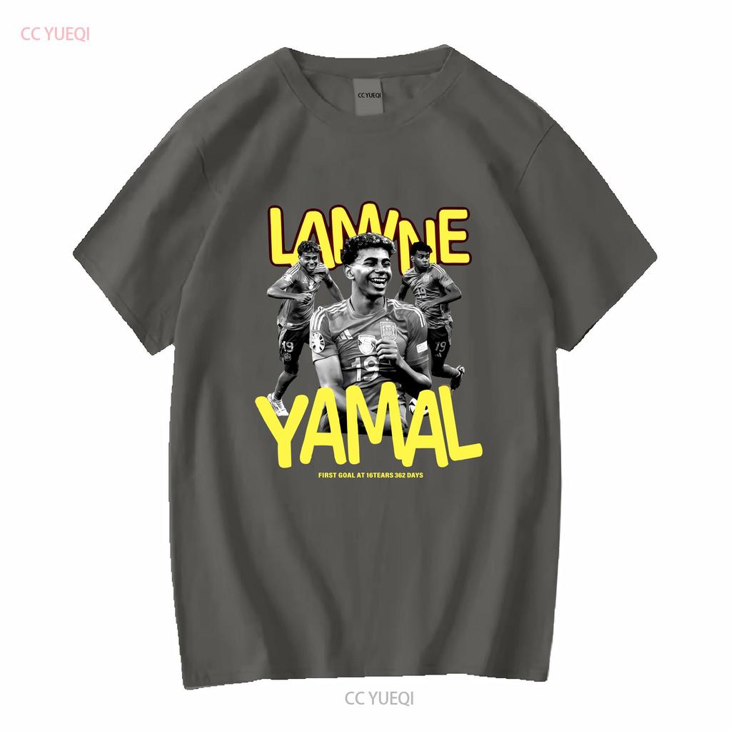Lamine Yamal First goal at 16 Years 362 Days Old T Shirt vintage Washed Stylish Soft streetwear Unisex homme