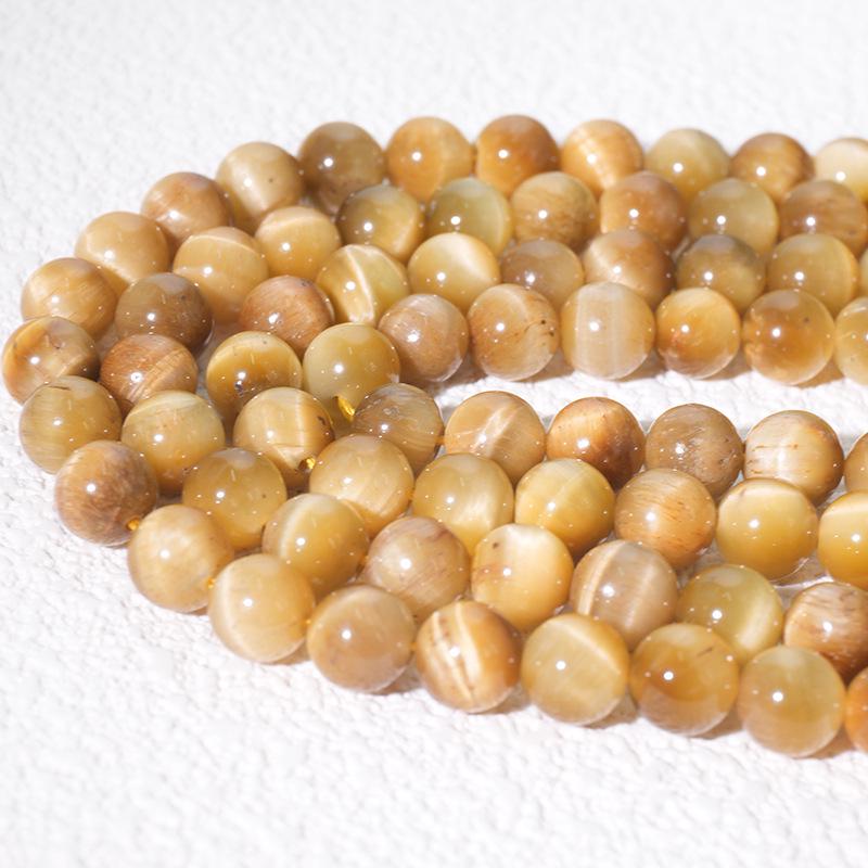 

«Круглые бусины из цветного камня тигровый глаз класса А для самодельных украшений — плетеных браслетов и ожерелий» 10MM Round Beads (37 beads)