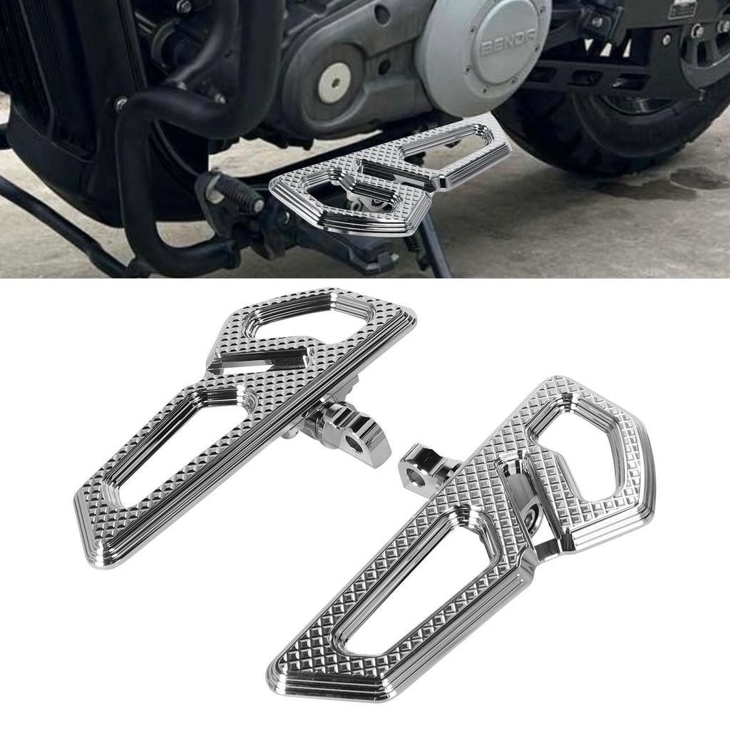 Empire Knight Rear Passenger Footpegs: Motorcycle Accessories for Universal Harley Models
