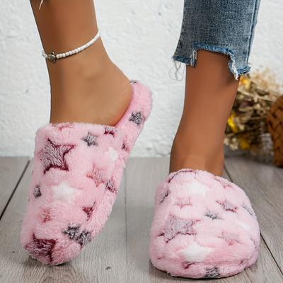 Bir Beden Büyük Sipariş Verin Kadın Terlikleri Yumuşak Peluş Astarlı Giyilebilir Rahat Kapalı Ayakkabı