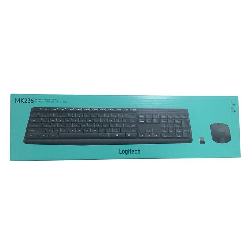 Logitech MK235 Full-Size Wireless Keyboard and Mouse Combo