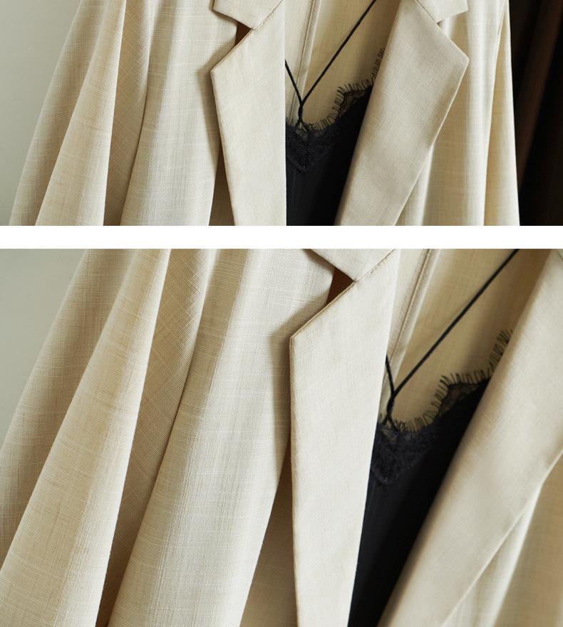 Εκκαθάριση Γυναικείο Λευκό Σιφόν Μπλέιζερ με Κοντό Μανίκι - Κολακευτικό Καλοκαιρινό Σακάκι