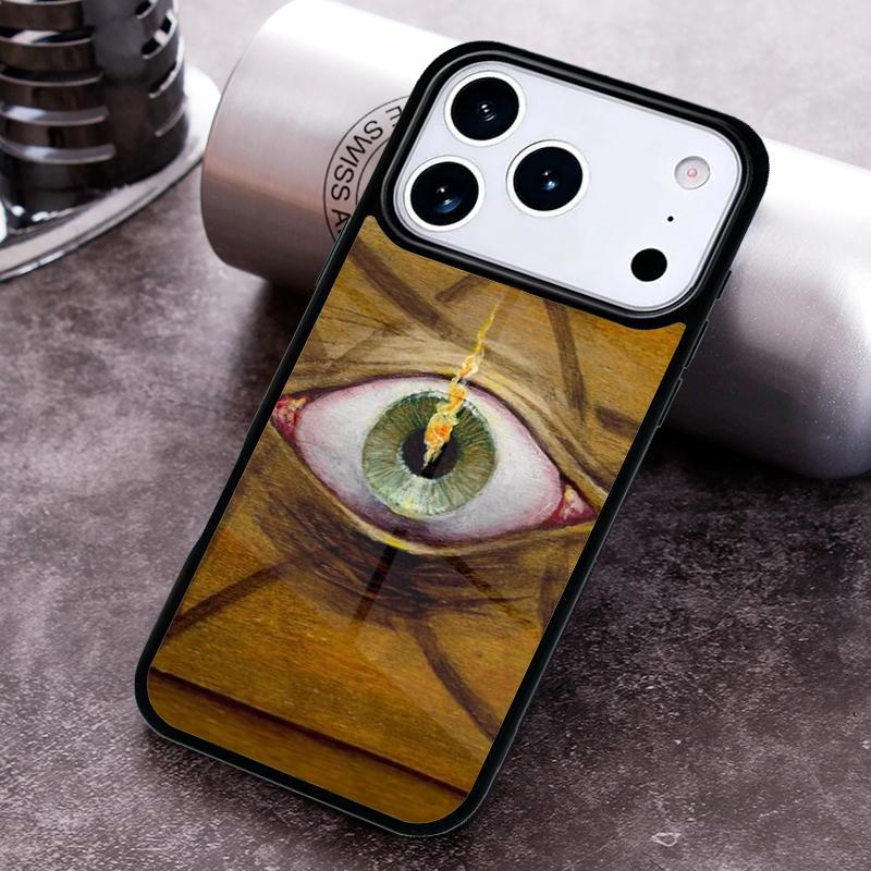 Distressed-Pentagram-Eye Phone Case For iPhone 17 16 15 14 13 12 11 Pro Max Plus 17Air Soft Silicone Cover