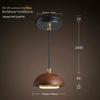 Modern creative LED pendant light Nordic retro bedside wooden light restaurant bar home decoration bedside lighting fixture