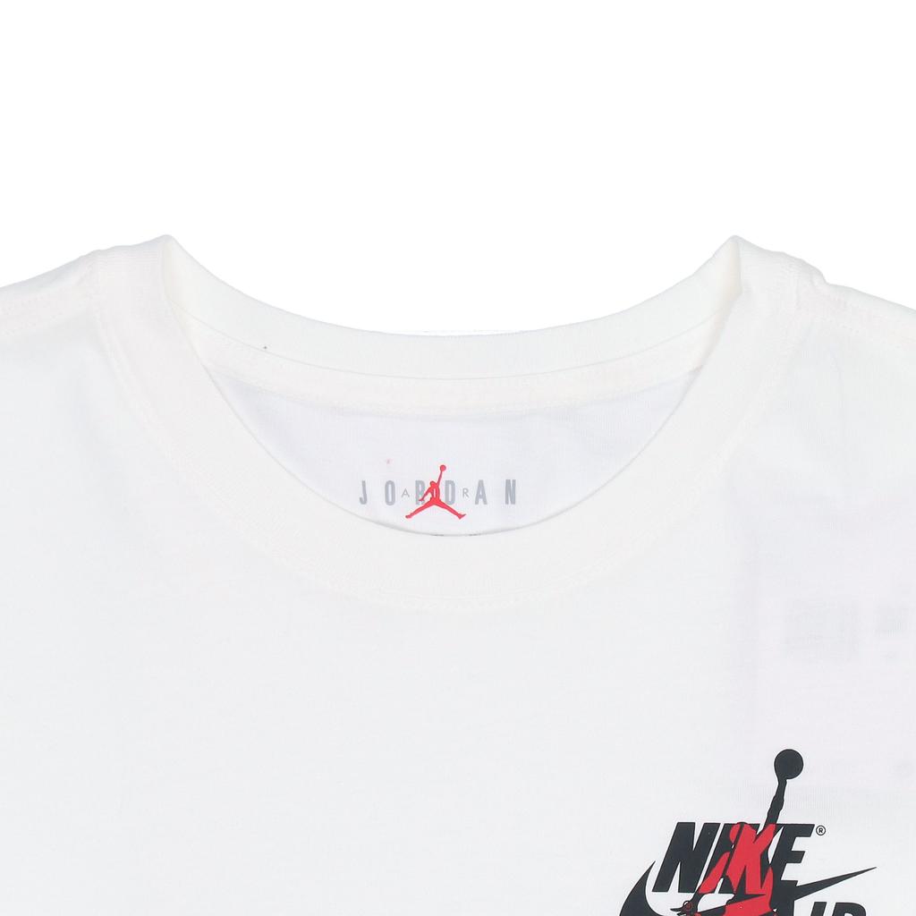 Jordan Logo Print Crew Neck Long Sleeve T-Shirt Men Tops White DN1447-100