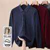 Men's 100% Wool Thick Knitted Cardigan Sweater - Winter 2025 Style