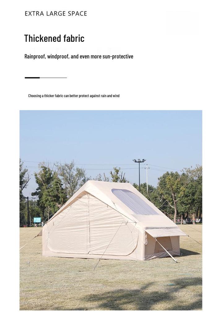 Windproof & Rainproof Outdoor Inflatable Family Camping Tent Set