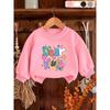 European sizes Cute Print Pattern Sweatshirt for Baby Kids, Comfortable And Easy with a Round Neck