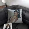 AAriana GrandeE Singer Cushion Cover Natural Linen Organic Fabric DoubleSided Printing Sofa Home Decor Gift Pillow Case