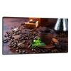 GLASS PROTECTIVE PLATE FOR STOVE 90X52 COFFEE