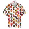 Maglietta da uomo con stampa 3D Maschera da wrestling messicana Lucha Libre Manica corta Collo a revers Top Estiva Street Camicie Hawaiane