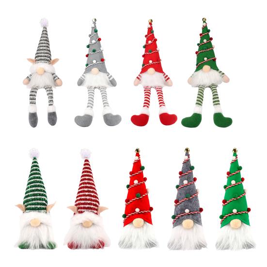 Beleuchteter Weihnachtswichtel Handgefertigtes Plüsch skandinavischer schwedischer Tomte Leuchtendes Weihnachtsmann-Elfen-Spielzeug für Winter-Tischplatte Etagenständer Indoor-Weihnachtsdeko