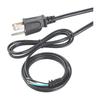 ETL Certified US Standard Three-Pin Power Cord with Stripped and Tinned Three-Core Wire.