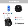 10/20Pcs Rocker Switch Black On Off 2 Pin Mini Round Toggle Switch 3A 250V 6A 125V 15MM Circle Switches for RV Car Truck Boat