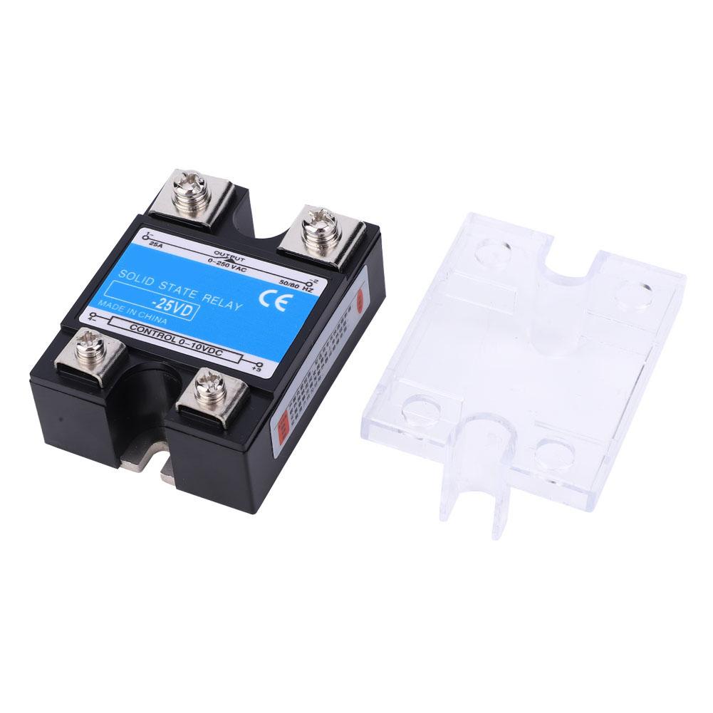 BERM Solid State Relay Single Phase with High Performance Optocoupler Control 0 10VDC Load 0 250VAC(BERM 25VD )