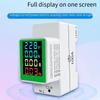 For PZEM-008 Din Rail Electricity Digital Power Energy Meter Watt Kwh Wattmeter Monitor Ammeter Voltmeter AC 50-300V 100A