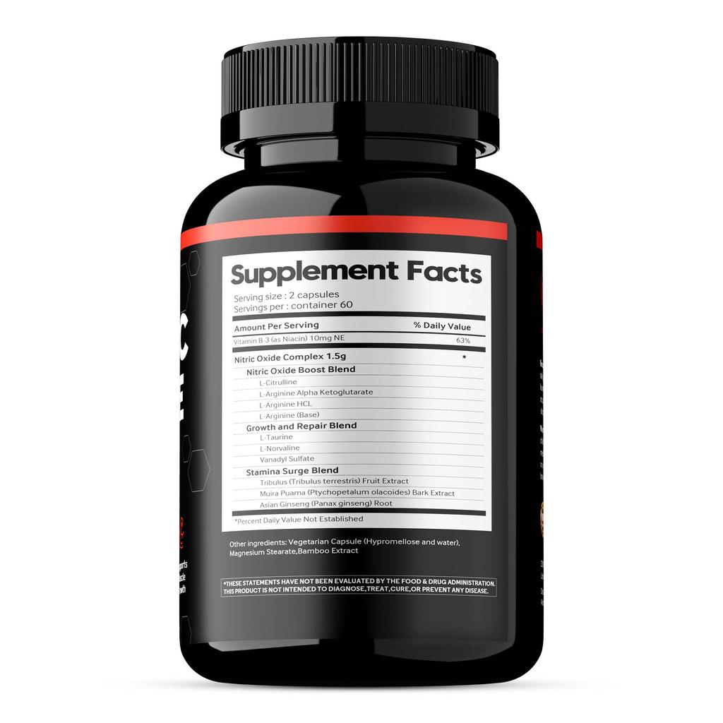Buporai Cápsulas de Óxido Nítrico - Recuperación Deportiva - Salud Muscular