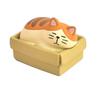 Japanese Zakka Box Cat Miniature Resin Ornament: Cute Small Storage for Photography, Decor, or Gift