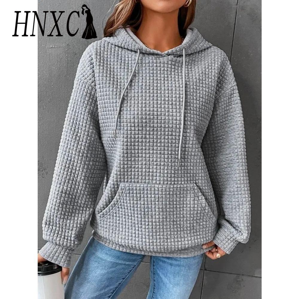 

HNXC Женская мода Повседневные толстовки с капюшоном и длинным рукавом S белый