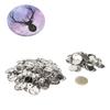 100 Set Pin Back Button Parts Sturdy Metal Plastic Rustproof Smoothing Button Making Supplies for Badge  