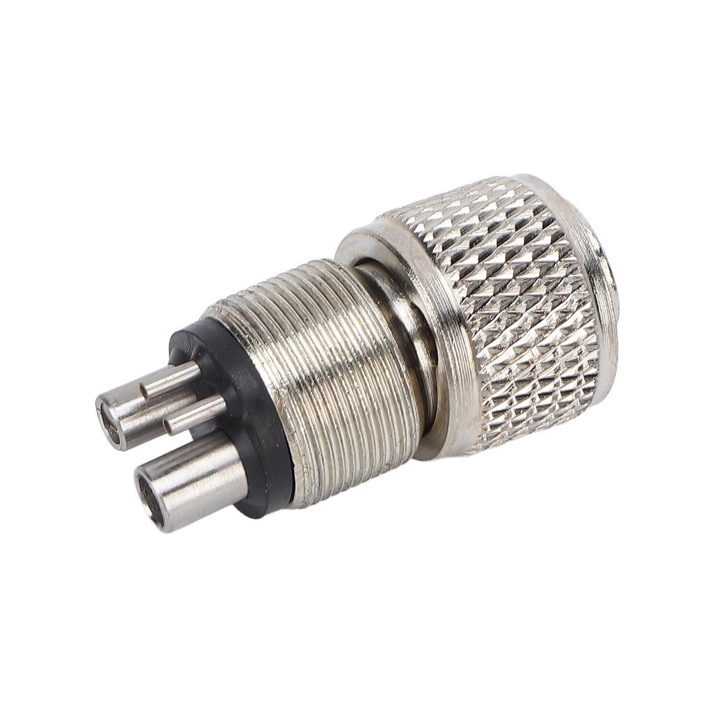 Hochgeschwindigkeits-Dentalhandstück-Adapter 4 auf 2 Löcher Edelstahl Dentalhandstück-Konverter für