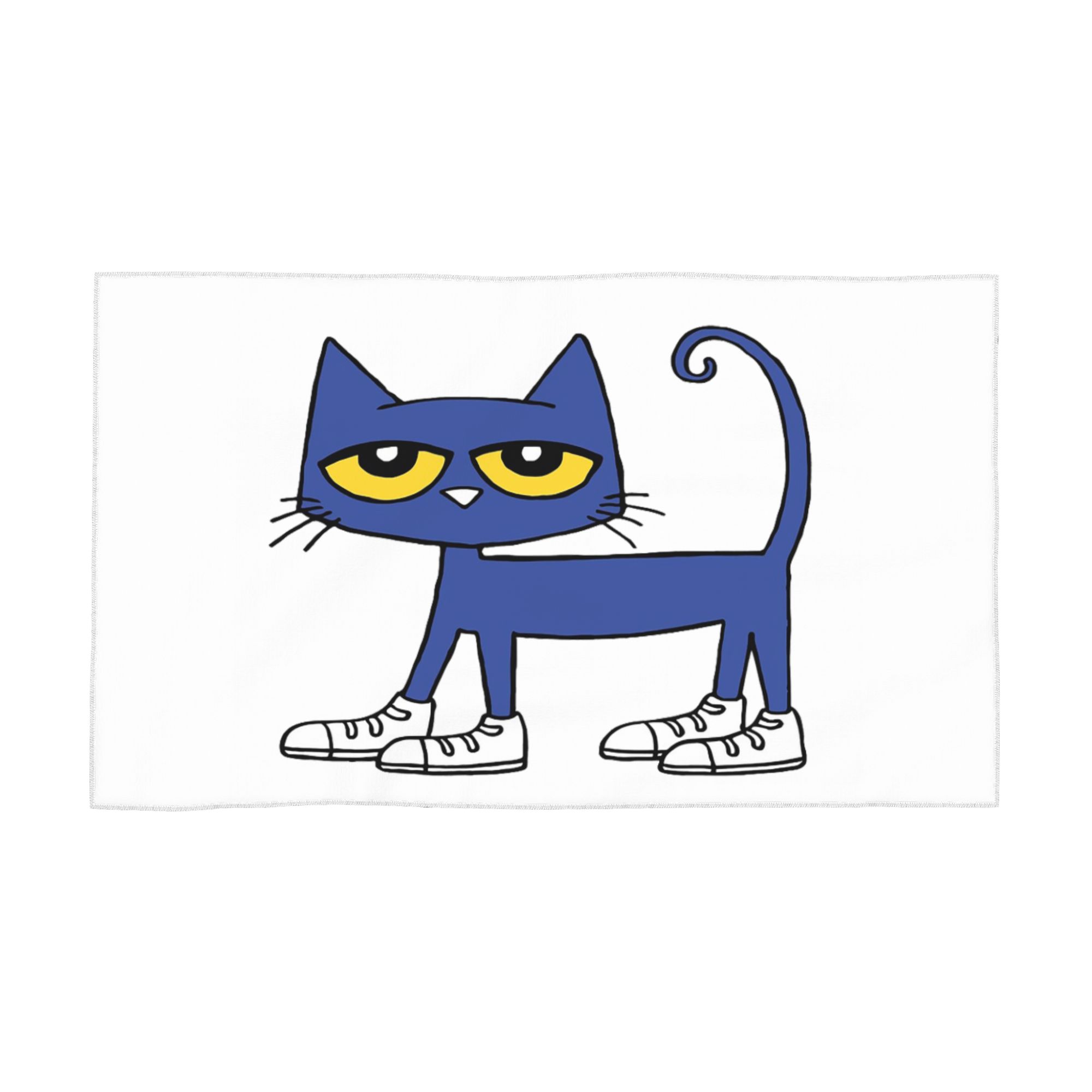 

Pete the Cat I Love My White Shoes Soft Face Towel Quick Dry Pool Bath Cotton Towels Breathable W40*H60(CM)