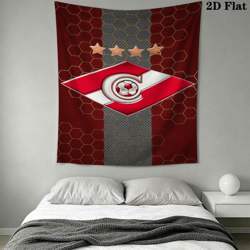 Spartak Moscow Gleam Wall Hanging Printed Fabric Blanket Decorative Tapestries for Bedroom Living Room Home Decor