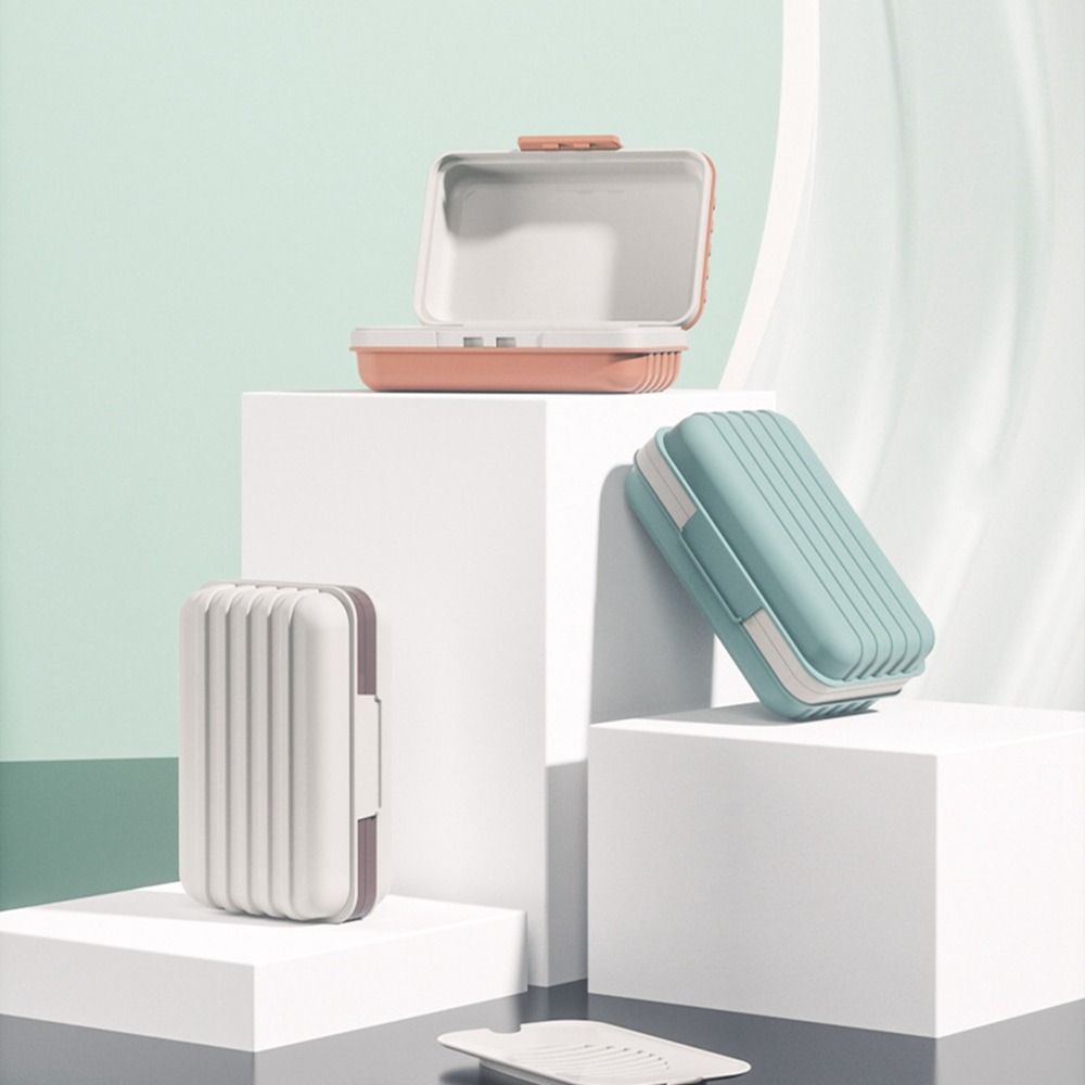 

Leak-Proof Thickened Bathroom Accessories Keeps Dry Soap Dish Soap Holder Soap Container Soap Box синій