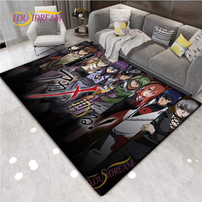 

Ковер Akame Ga Kill, украшение для гостиной, спальни, напольный коврик, фэнтезийный анимационный коврик для кухни, ванной комнаты, коврик для двери, плюшевый ковер.