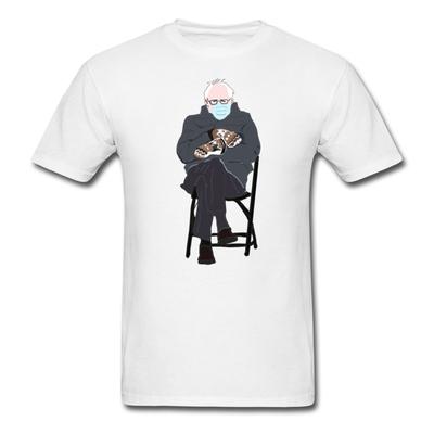 Bernie Mittens Meme Bernie Sanders Cold Inauguration Funny T-Shirt Size S-6XL